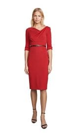 Black Halo 3 4 Sleeve Jackie O Dress at Shopbop